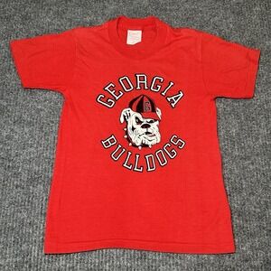 Vintage 80s Georgia Bulldogs "UGA" Youth Tshirt Size M‎ 10/12  Ebert Sportswear